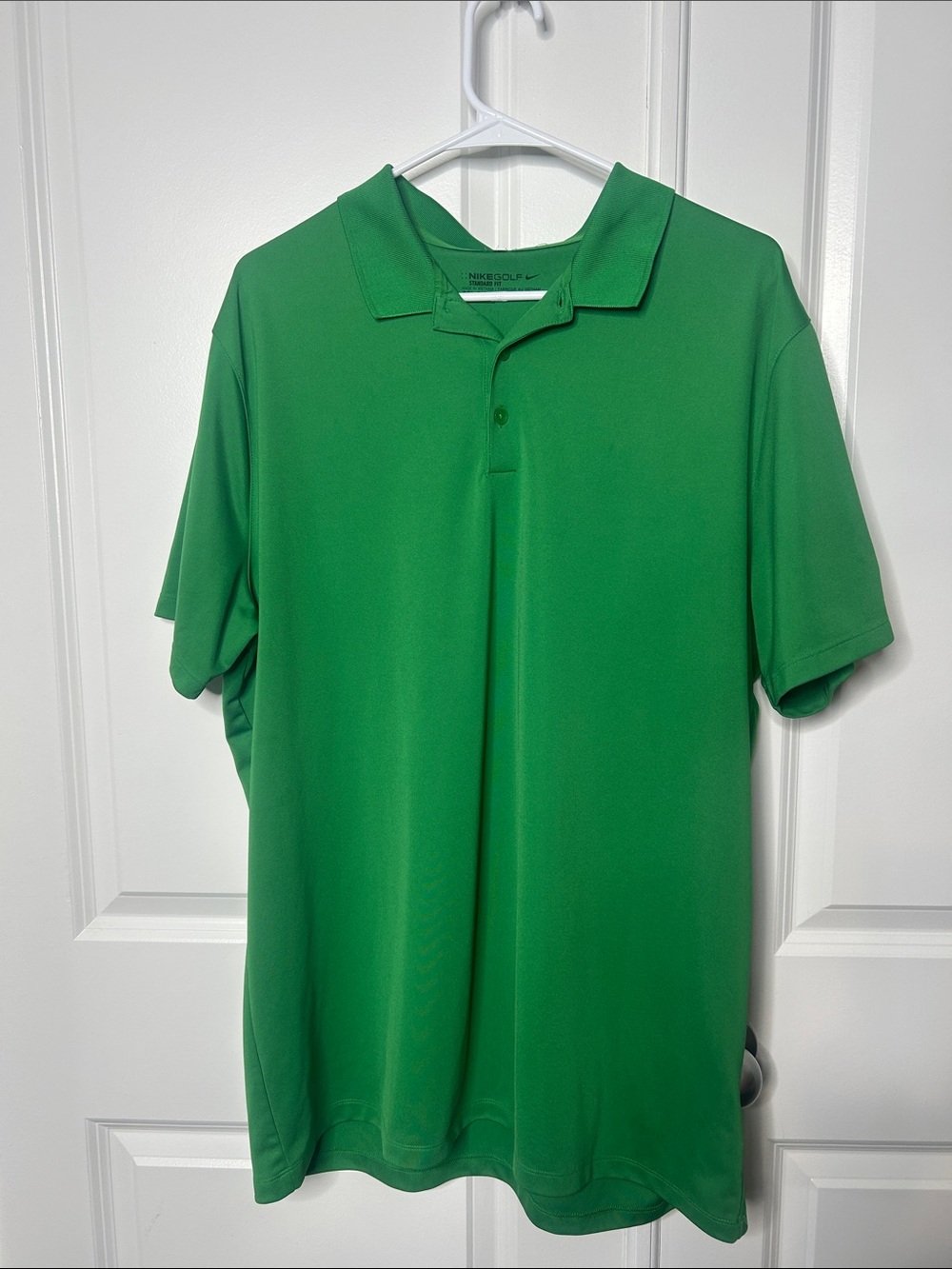 Nike Men's Green Dri-FIT Polo Shirt